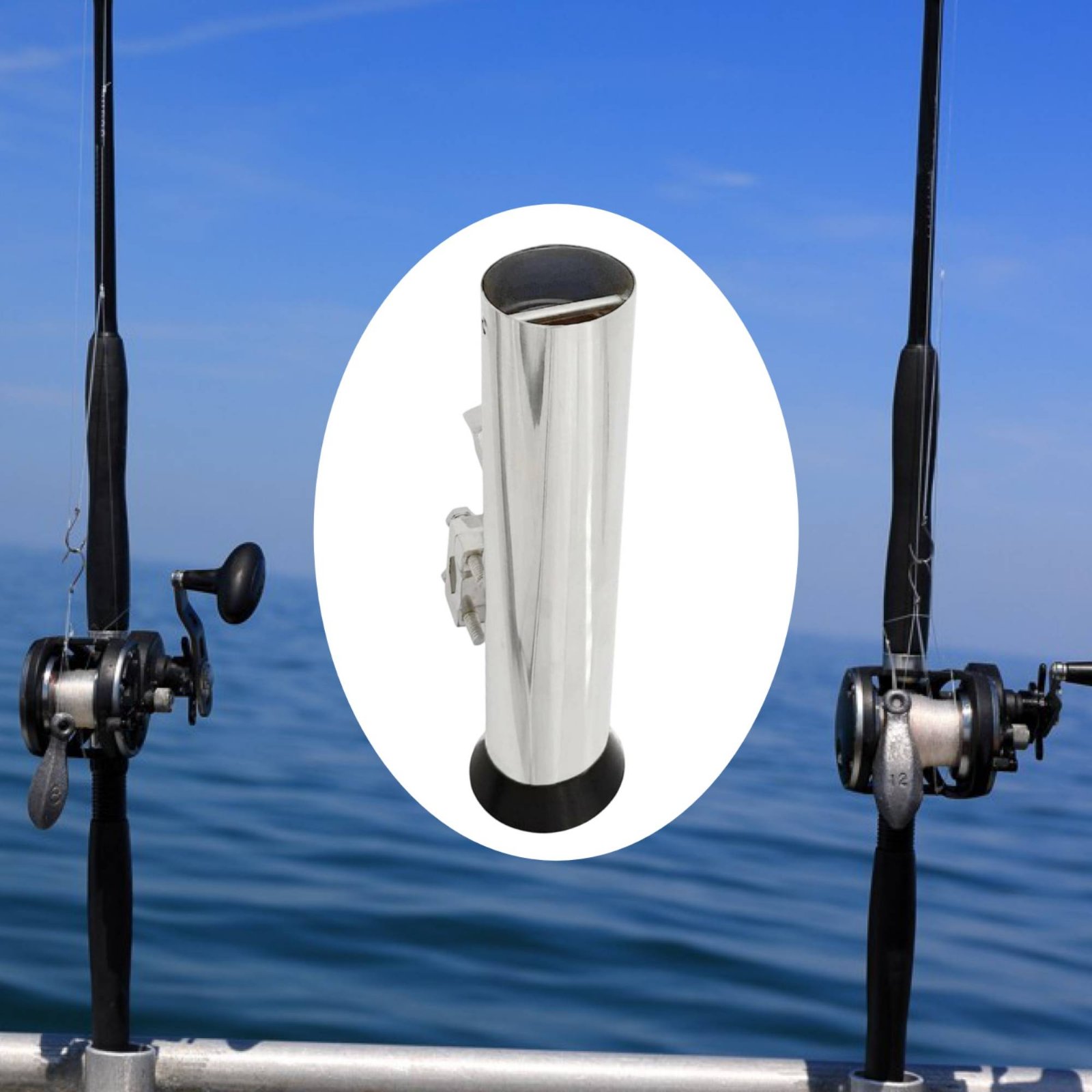 Adjustable Rail Mount Rod Hold – обзор и цена Fishing Rod Boat