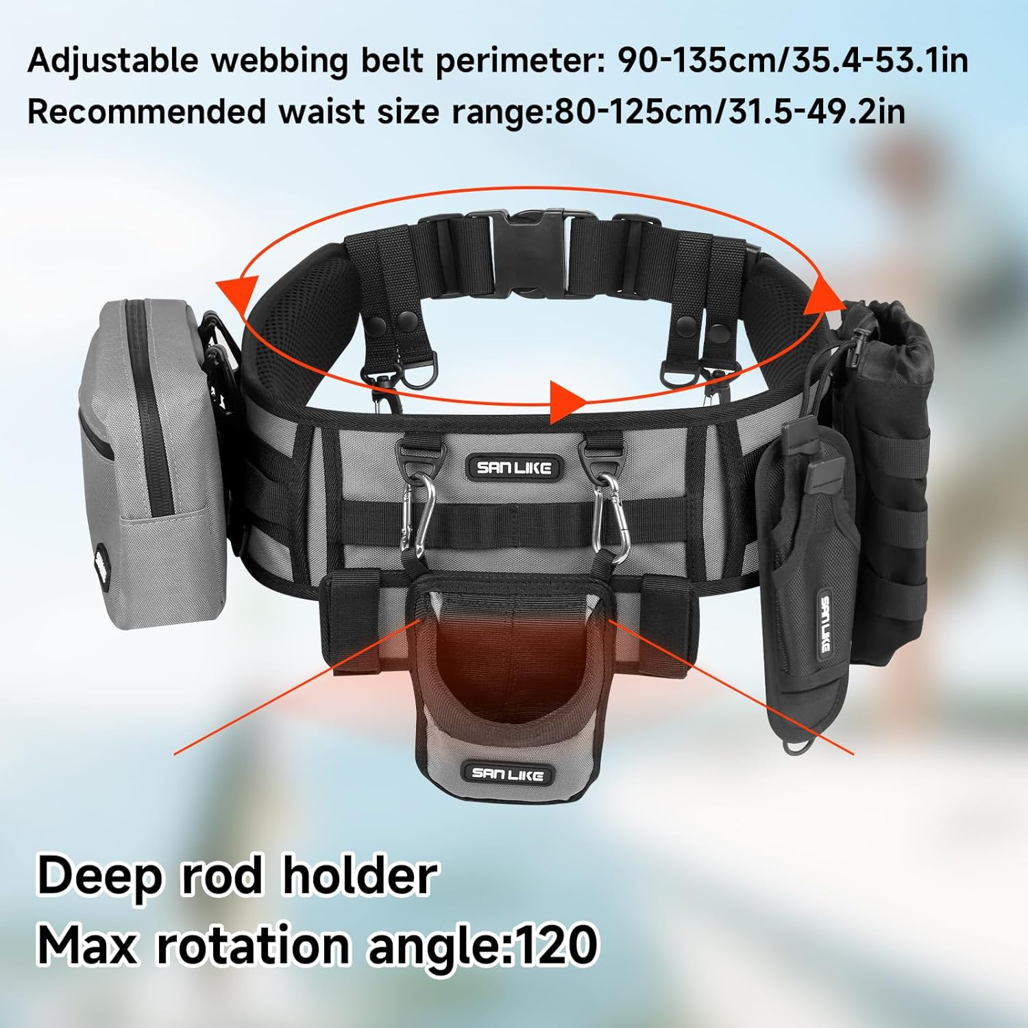 SANLIKE Fishing Belt Rod Holde – обзор и цена Fishing Rod Fly