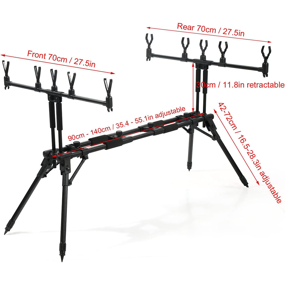 JSFUN  Adjustable 5-Rod Fishin – обзор и цена Fishing Rod Rack