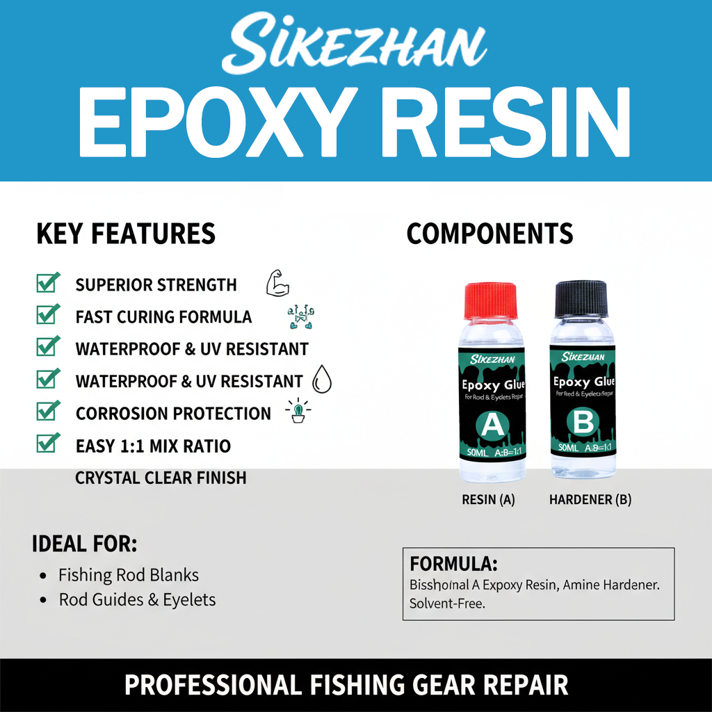 AB Epoxy 1:1 for Fishing Rod R – обзор и цена Fishing Rod Building Kit