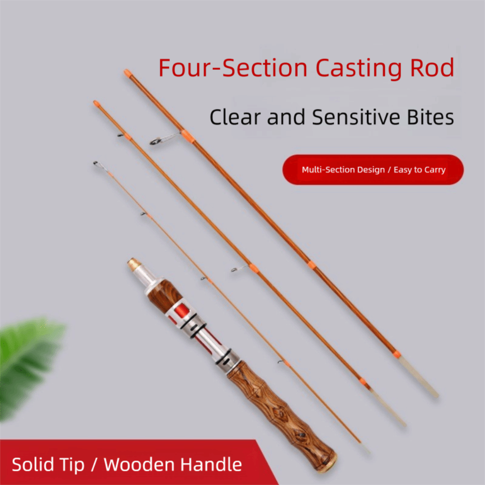High Quality 4 Sections Spinni – обзор и цена Fishing Rod Carbon Fiber