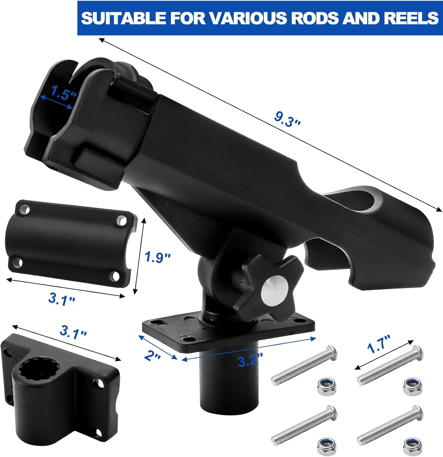 2 Pack Fishing Rod Holder with – обзор и цена Fishing Rod Boat