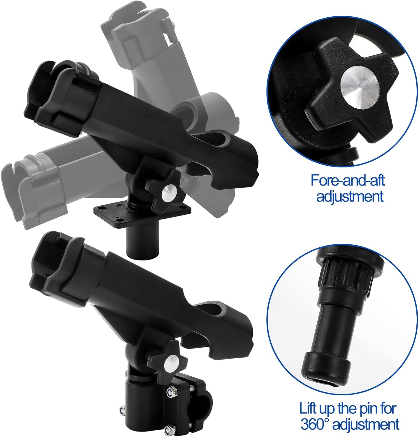 2 Pack Fishing Rod Holder with – обзор и цена Fishing Rod Boat