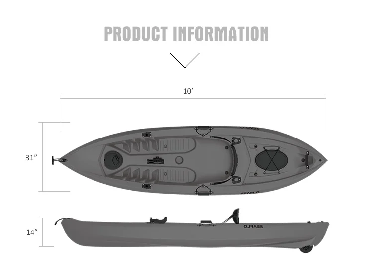 10ft 1 Person HDPE Plastic Boa – обзор и цена Fishing Rod Boat