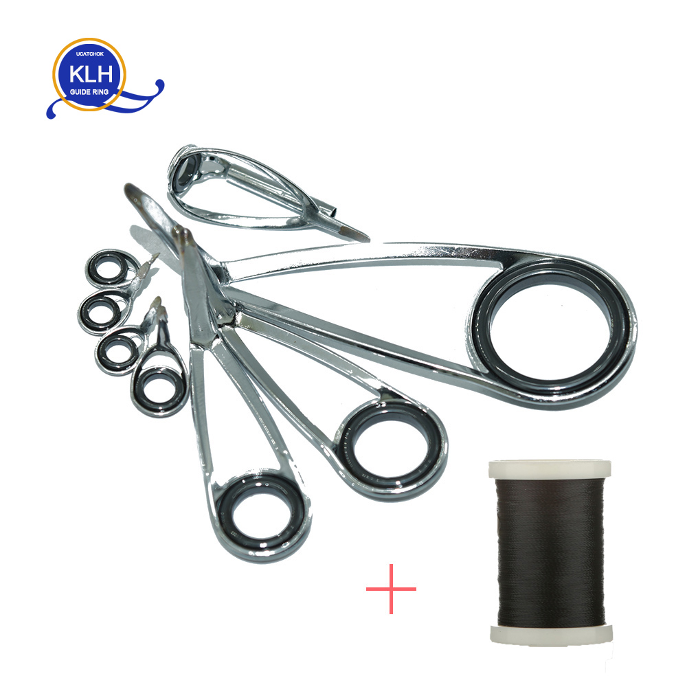 8pcs/Kit KLH Bracket Stainless – обзор и цена Fishing Rod Building Kit