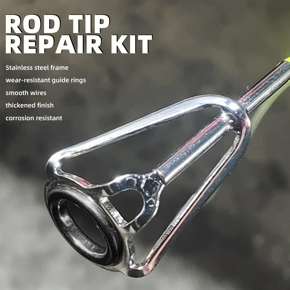 Rod Tip Repair Kit 10pcs Fishi – обзор и цена Fishing Rod Tip Replacement