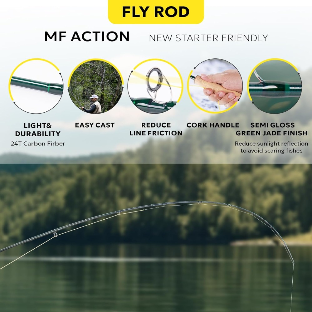 Fly Fishing Rod Combo Starter  – обзор и цена Fishing Rod Fly