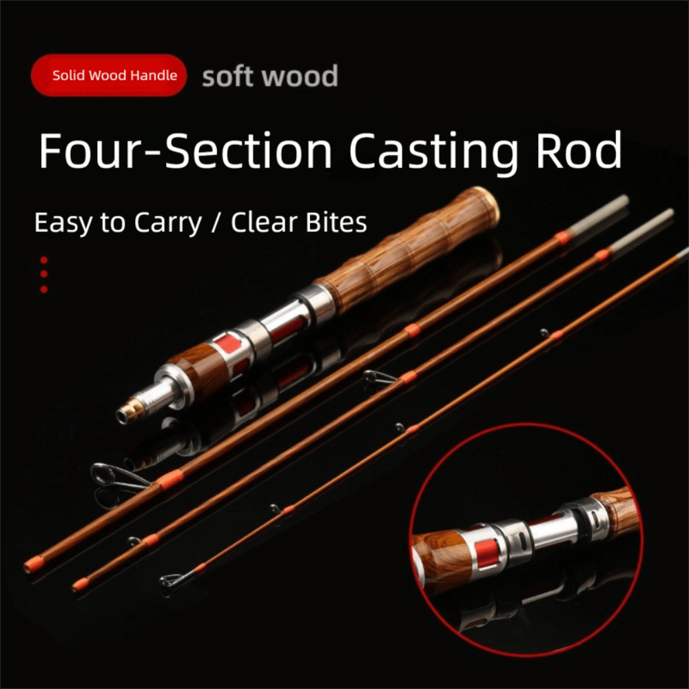 2025 4 Sections Spinning Fishi – обзор и цена Fishing Rod Carbon Fiber