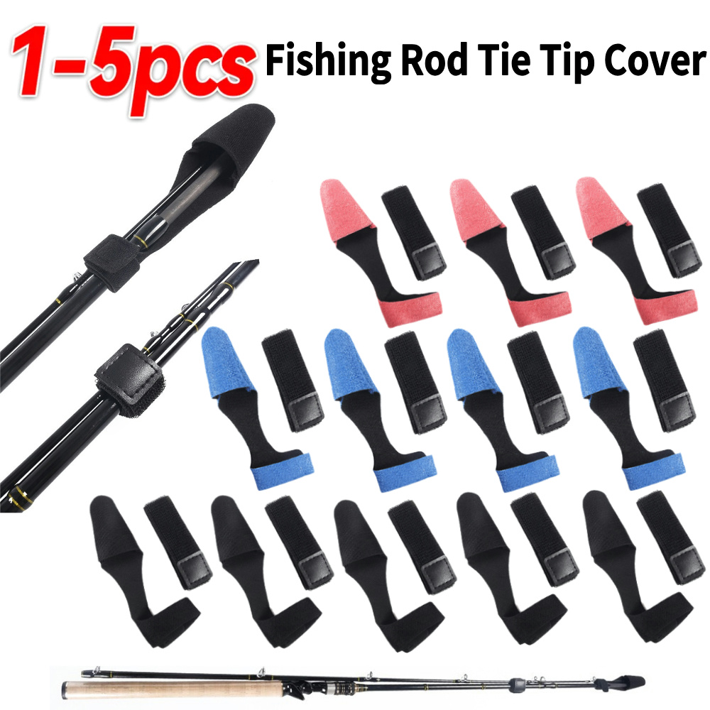 1-5PCS Fishing Rod Tie Tip Cov – обзор и цена Fishing Rod Case