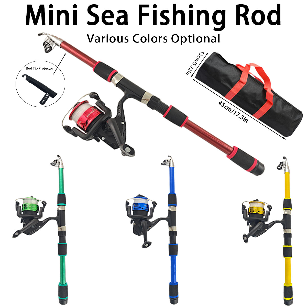 Mini Telescopic Sea Fishing Ro – обзор и цена Fishing Rod Combo