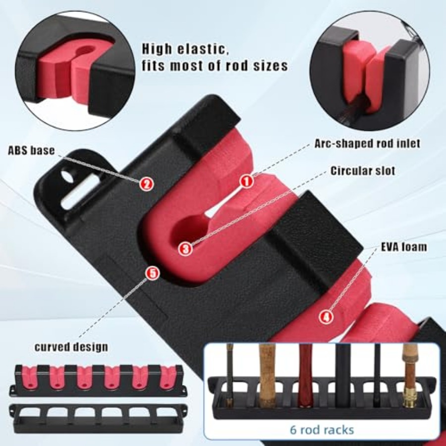 6set Fishing Rod Holders for 1 – обзор и цена Fishing Rod Boat
