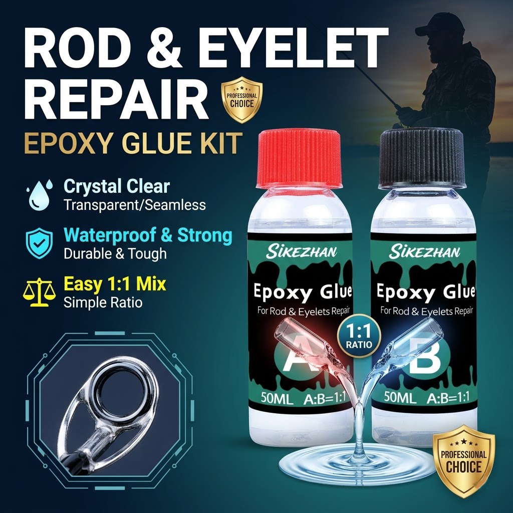 Clear 2-Part Fishing Rod Epoxy – обзор и цена Fishing Rod Building Kit