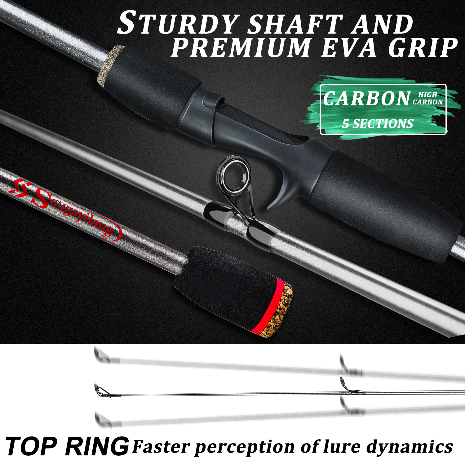 Sougayilang Fishing Rod Combo  – обзор и цена Fishing Rod Carbon Fiber