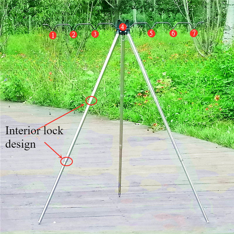 1PC Fishing Sea Rod Bracket Al – обзор и цена Fishing Rod Telescopic
