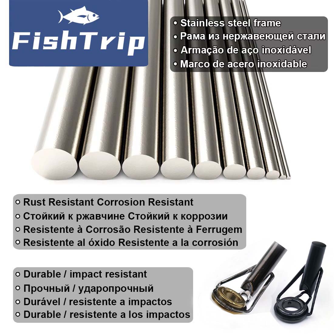 FishTrip Rod Tip Repair Kit 5~ – обзор и цена Fishing Rod Tip Replacement