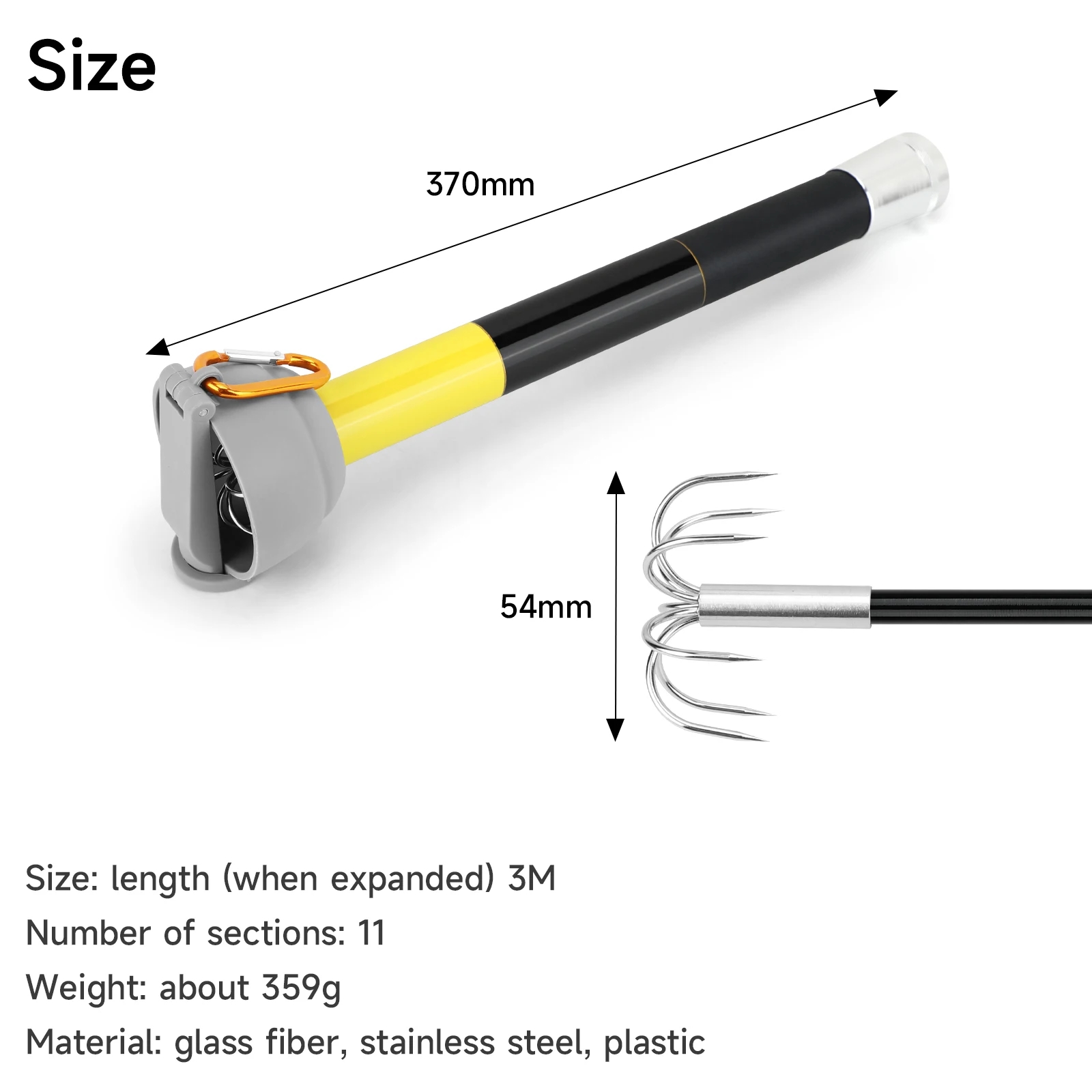SANLIKE 7-claw Stainless Steel – обзор и цена Fishing Rod Carbon Fiber