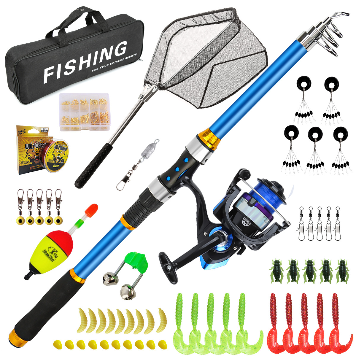 2.1-3.6M Telescopic Glass Fibe – обзор и цена Fishing Rod Carbon Fiber