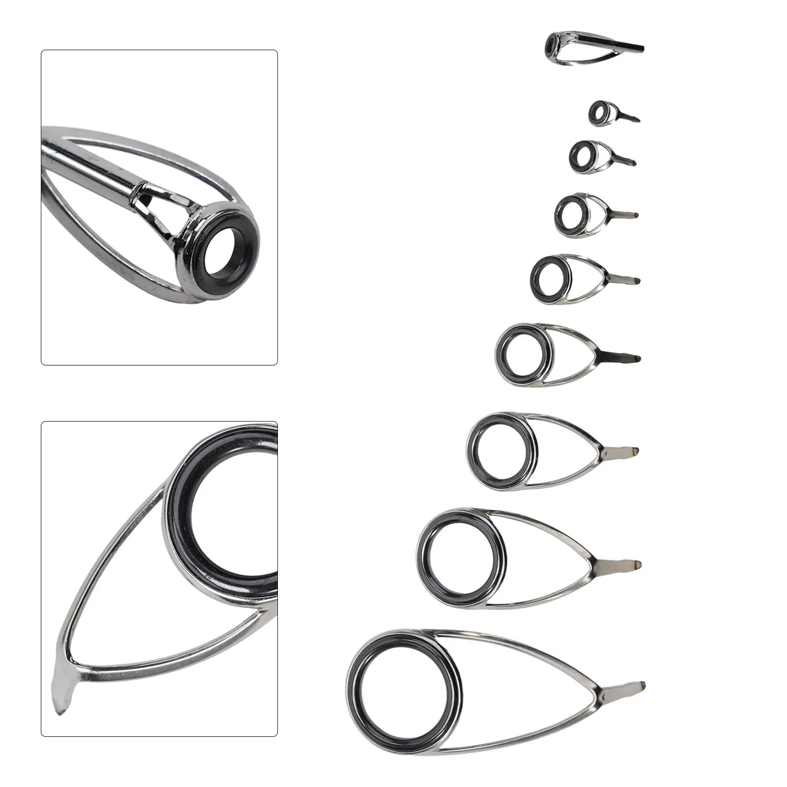 9pcs Fishing Rod Top Ring Tip  – обзор и цена Fishing Rod Building Kit