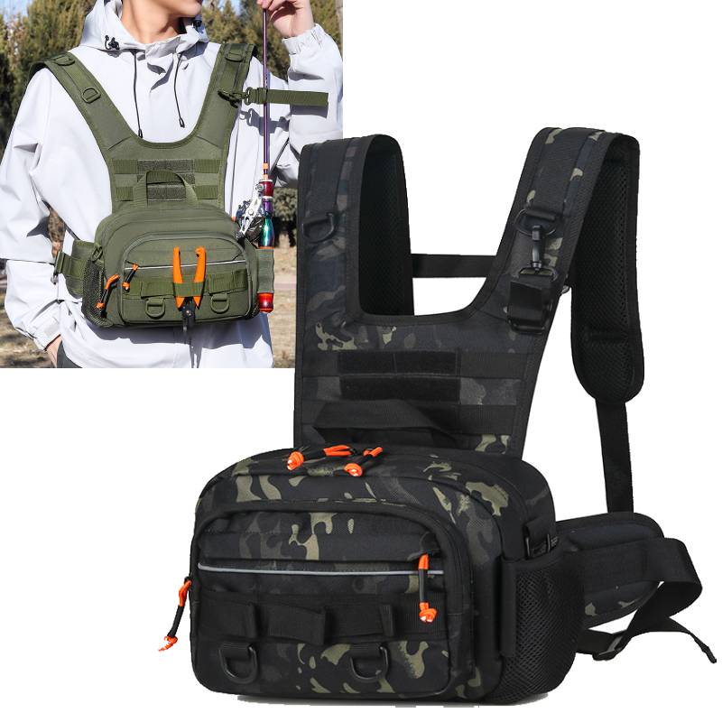 Men Chest Bag Tactical Fishing – обзор и цена Fishing Rod Holder