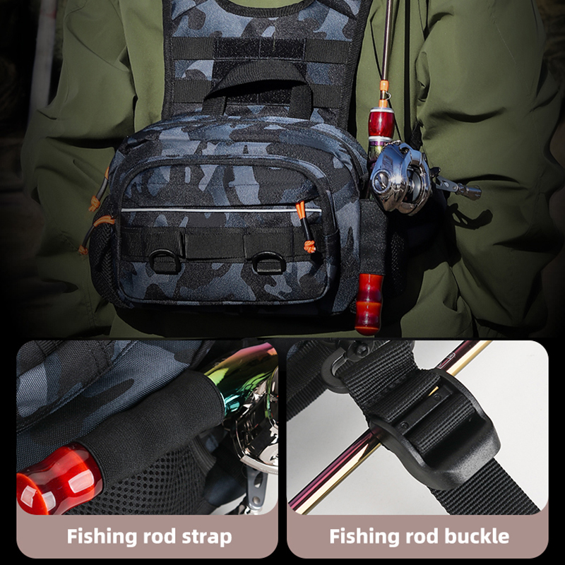 Men Chest Bag Tactical Fishing – обзор и цена Fishing Rod Holder