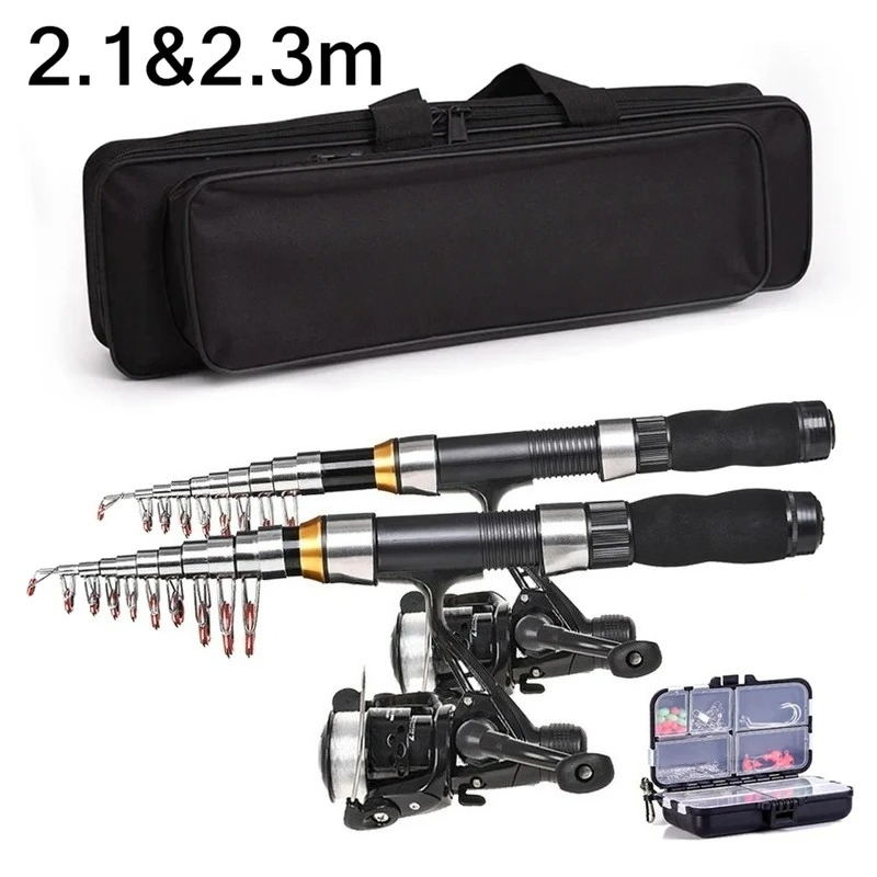 BRAVMAK 2.1/ 2.3 mTelescopic F – обзор и цена Fishing Rod Carbon Fiber