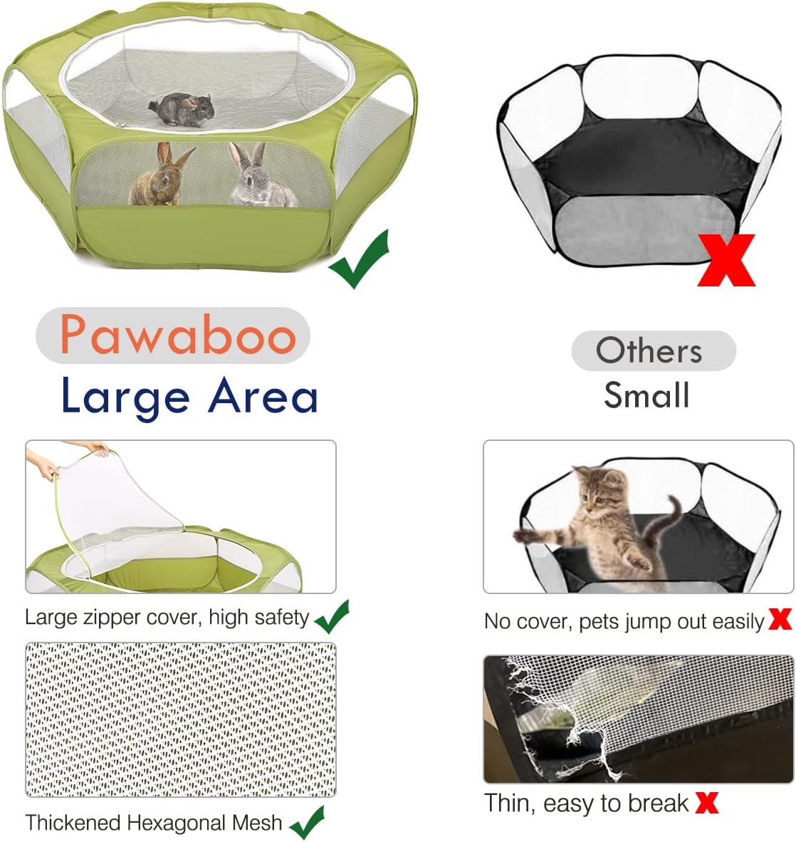 Pawaboo Small Animals Playpen  – обзор и цена Fishing Rod Travel